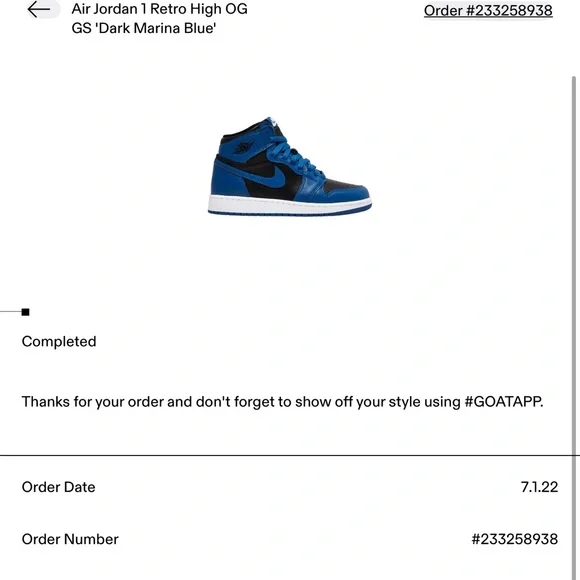 Nike Air Jordan 1 Retro High OG Blue Black Sneakers - Picture 11 of 12